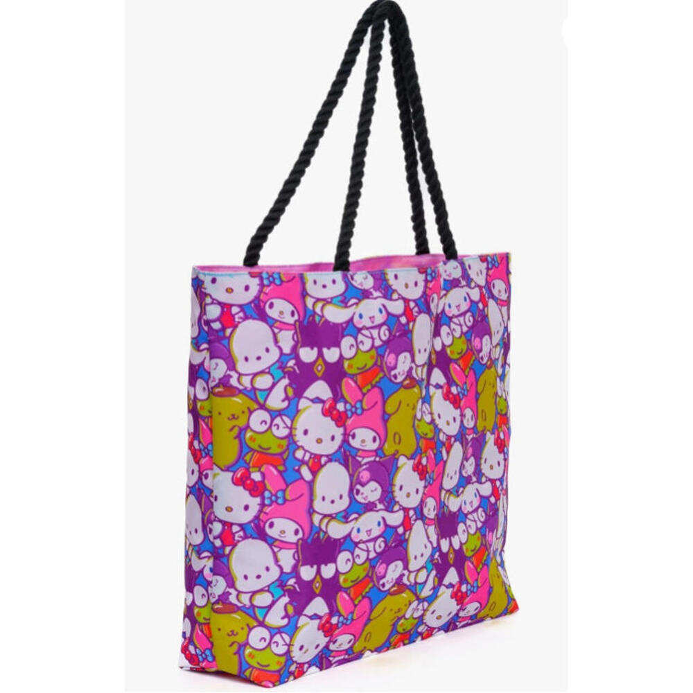 Hello Kitty Friends Tote Bag Cinnamoroll Kuromi My Melody Keroppi Sanrio Handbag